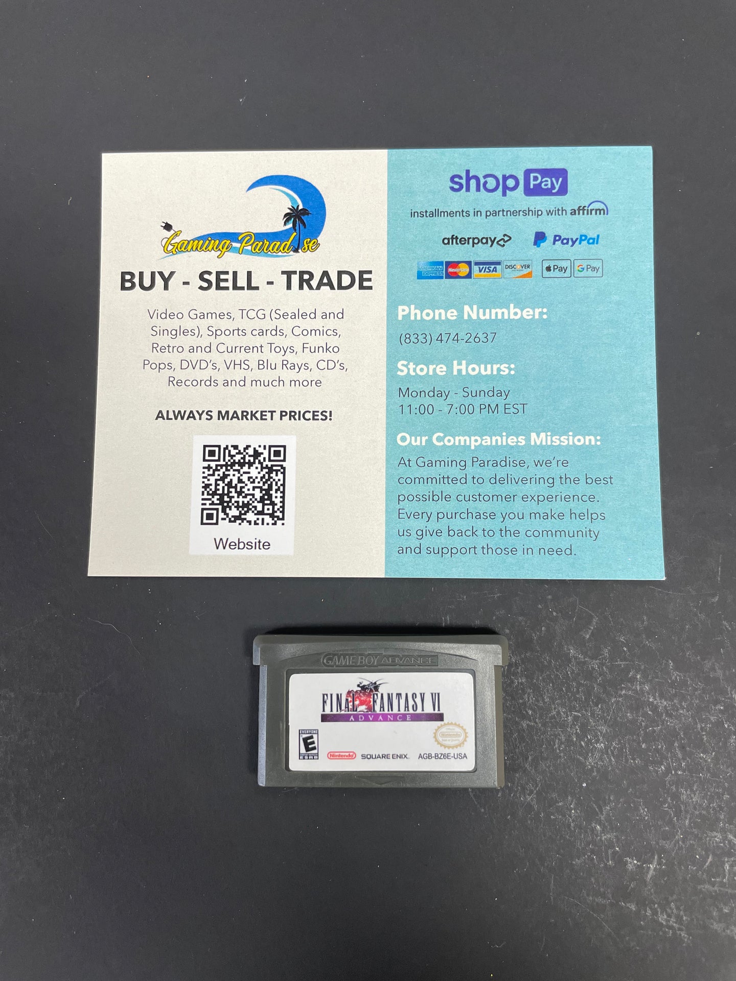 Final Fantasy VI Advance GameBoy Advance CL 01