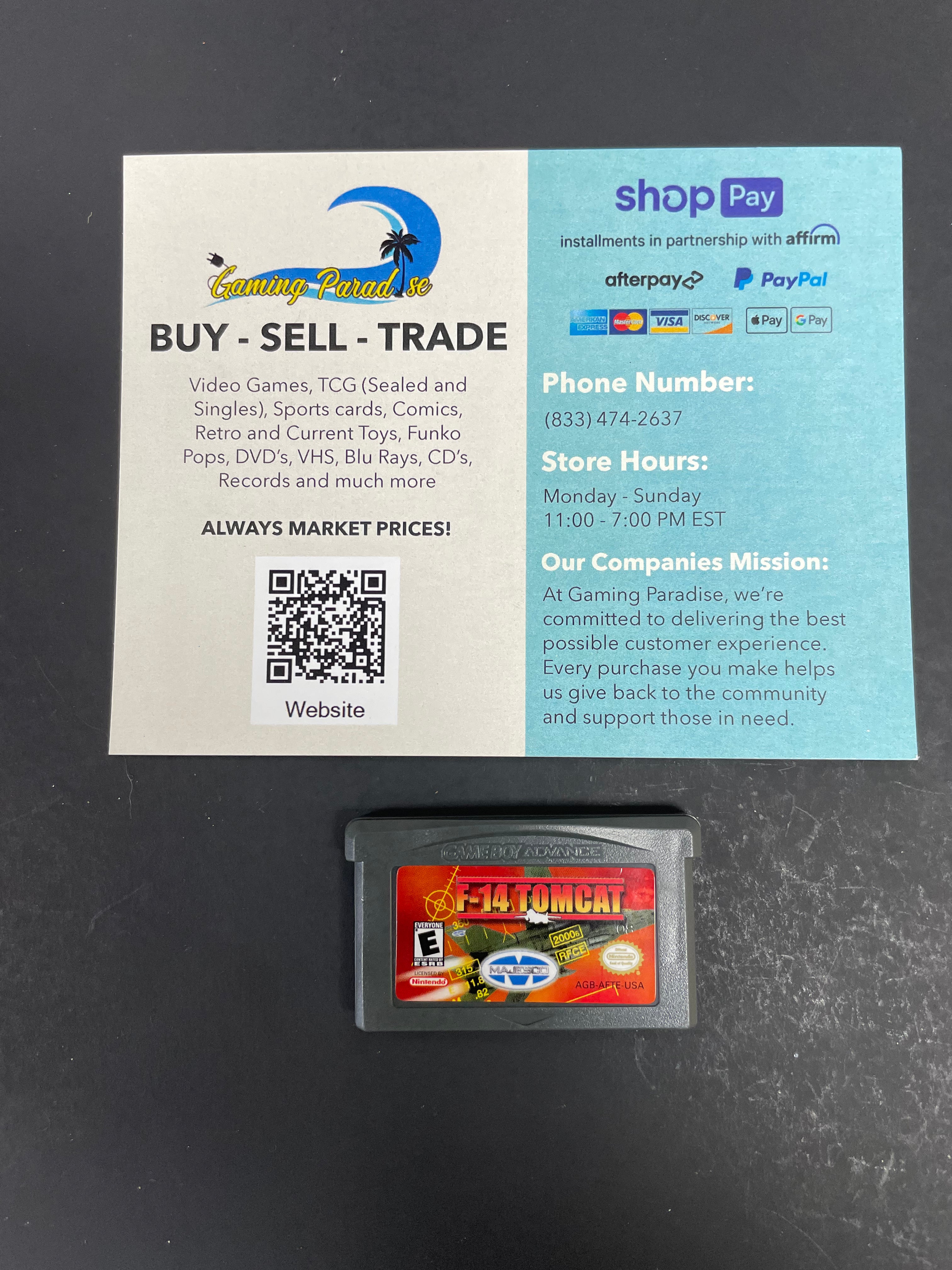 F-14: Tomcat GameBoy Advance CL 02