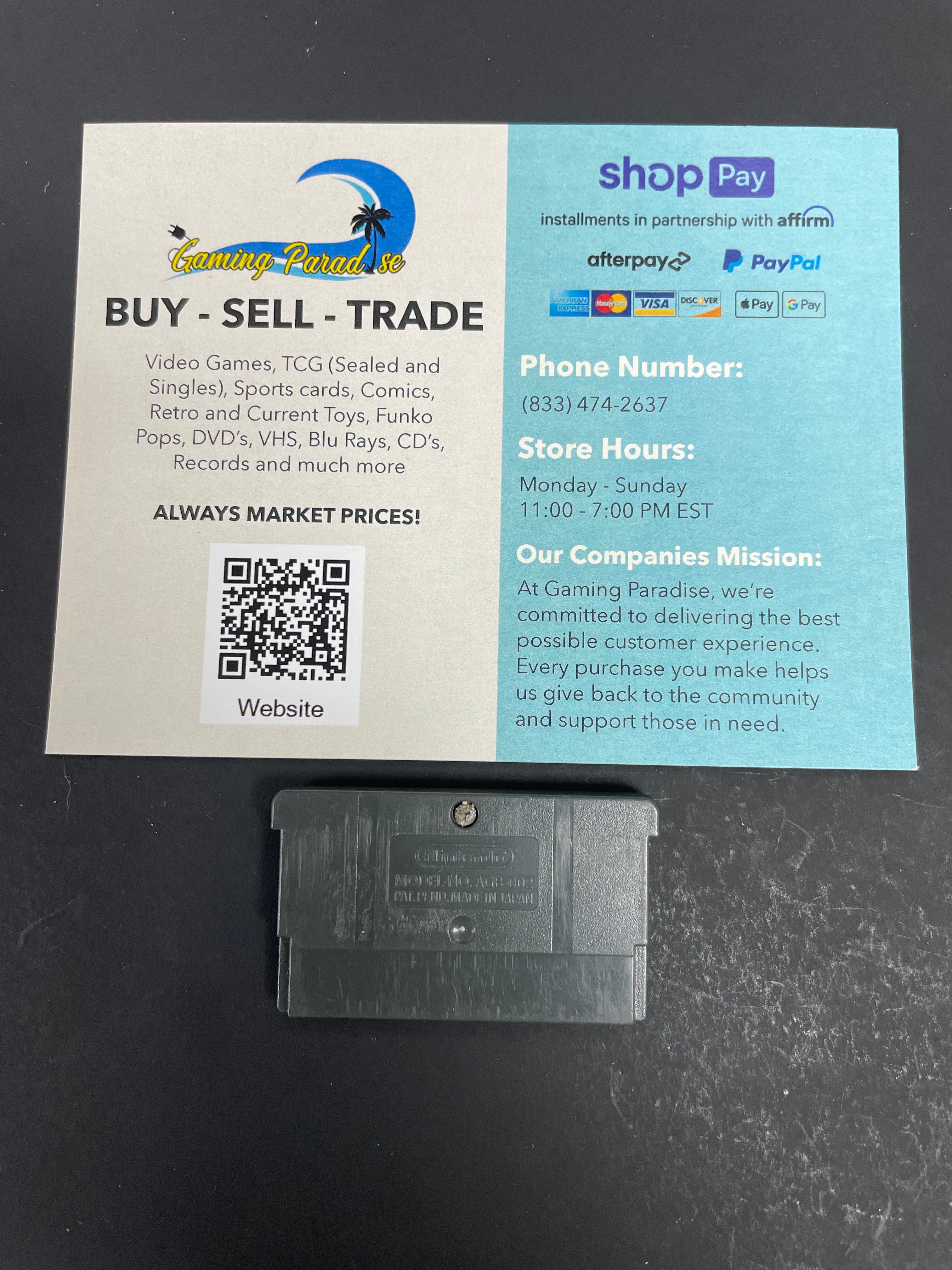 Frogger's Adventures: Temple of the Frog GameBoy Advance CL 01