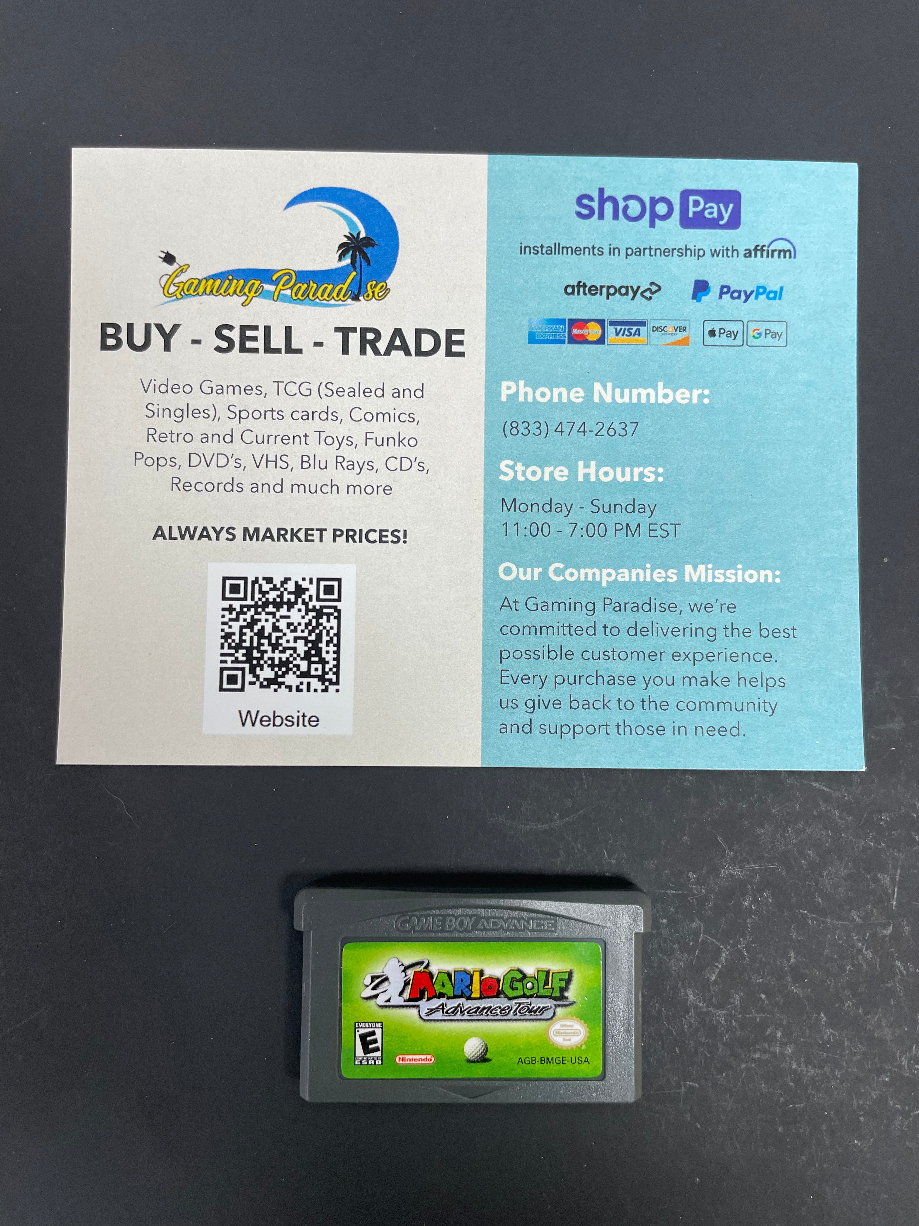 Mario Golf: Advance Tour GameBoy Advance CL 01