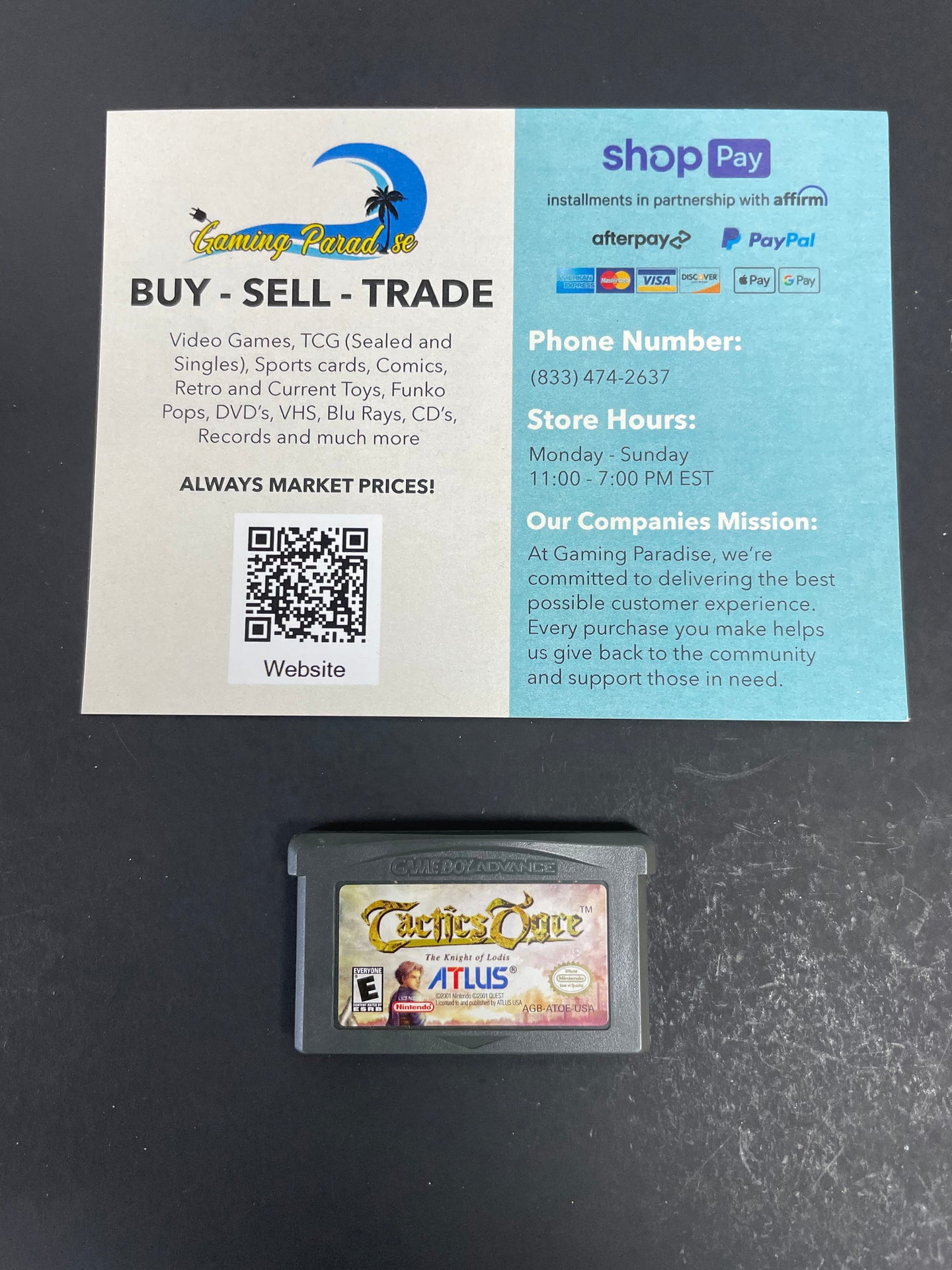 Tactics Ogre: The Knight of Lodis GameBoy Advance CL 01