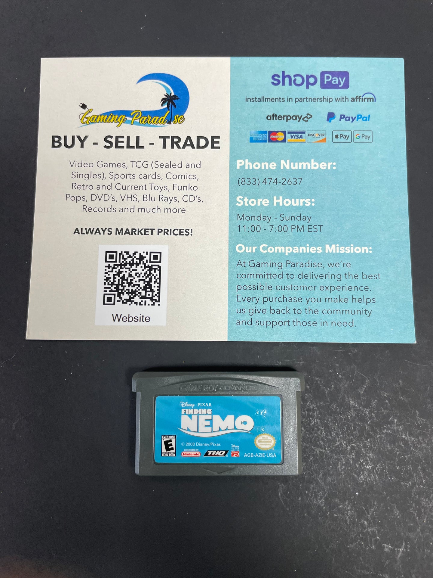 Finding Nemo GameBoy Advance CL 02