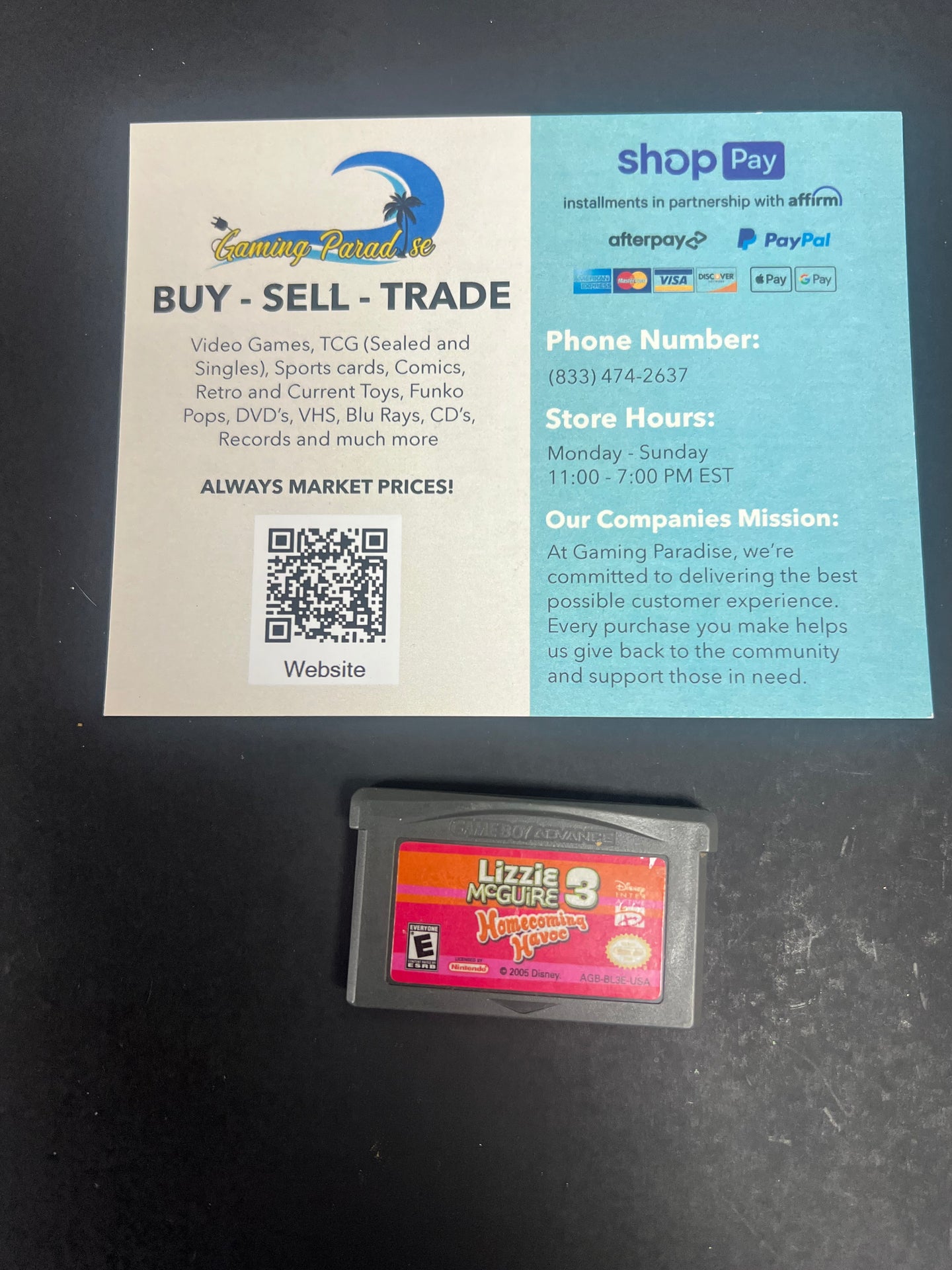 Lizzie McGuire 3 GameBoy Advance CL 02