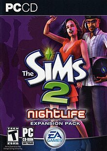 The Sims 2 Nightlife (Expansion Pack) - Complete In Box - PC Game