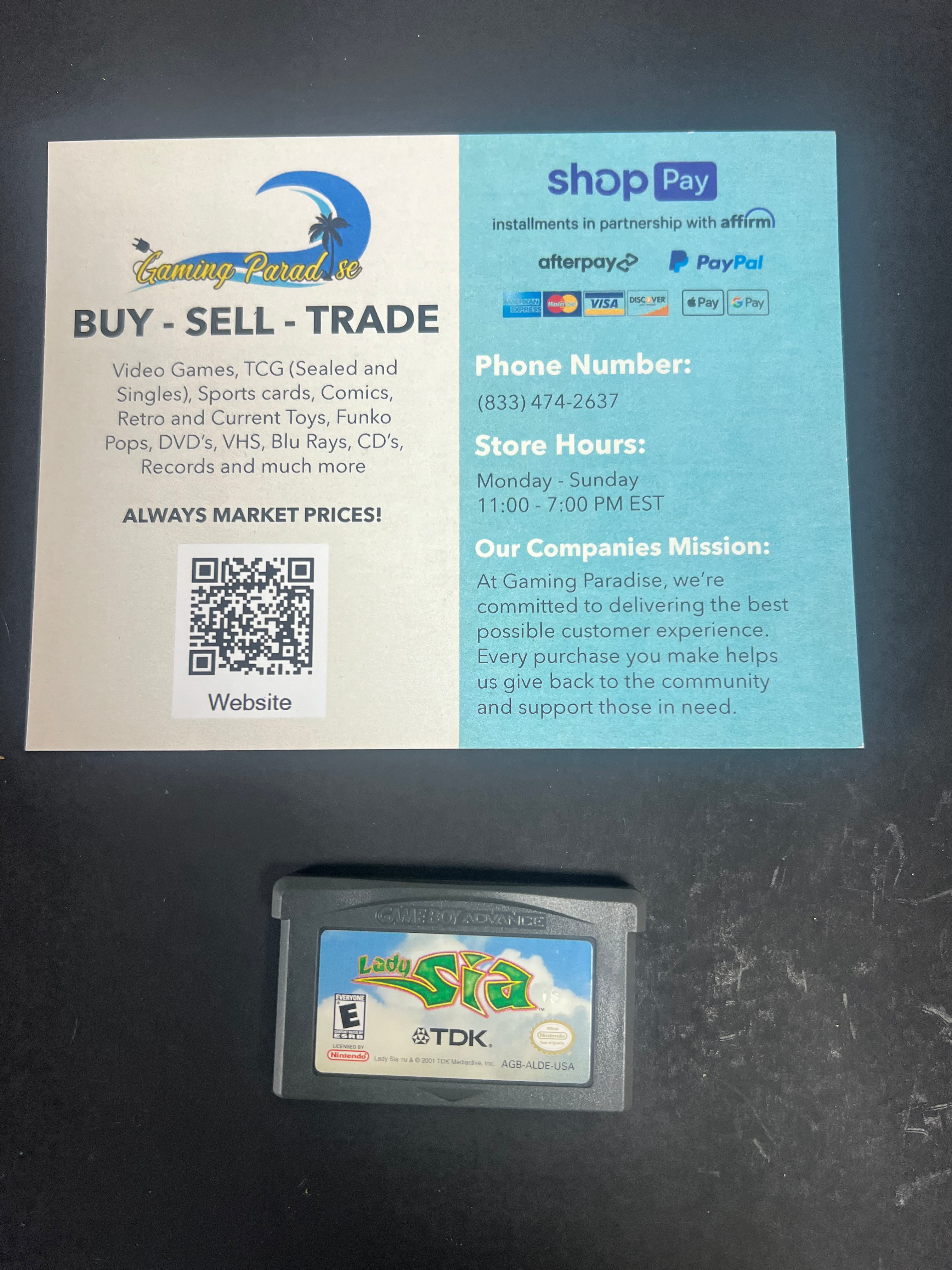 Lady Sia GameBoy Advance CL 01