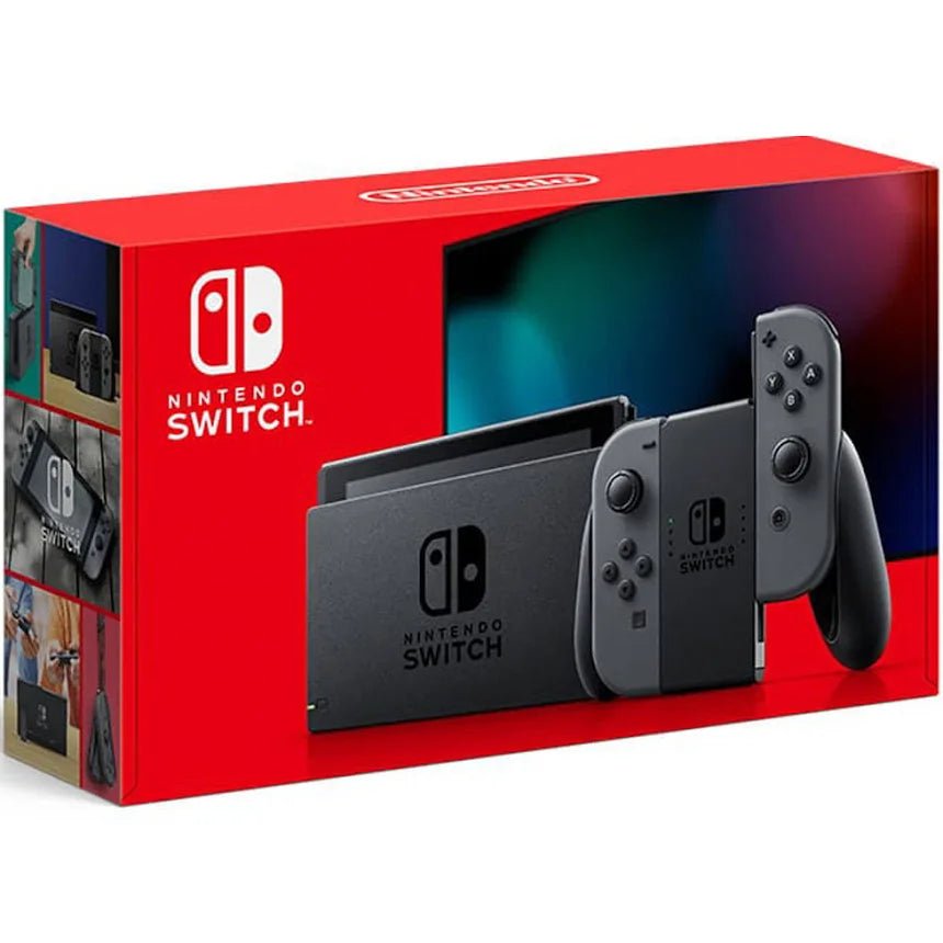 Nintendo Switch With Gray Joy-Cons V2 (Pre-Owned)