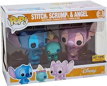 Stitch, Scrump, & Angel (Hot Topic Exclusive) - With Box - Funko Pop