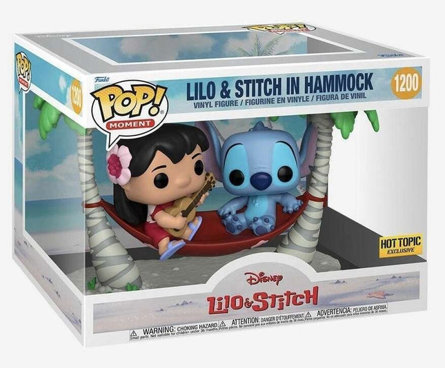 Disney: Lilo & Stitch In Hammock #1200 (Hot Topic Exclusive) - With Box - Funko Pop