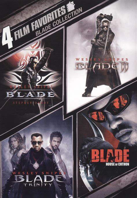 4 Film Favorites: Blade Collection (Blade / Blade II / Blade: Trinity / Blade: House of Chthon) - DVD