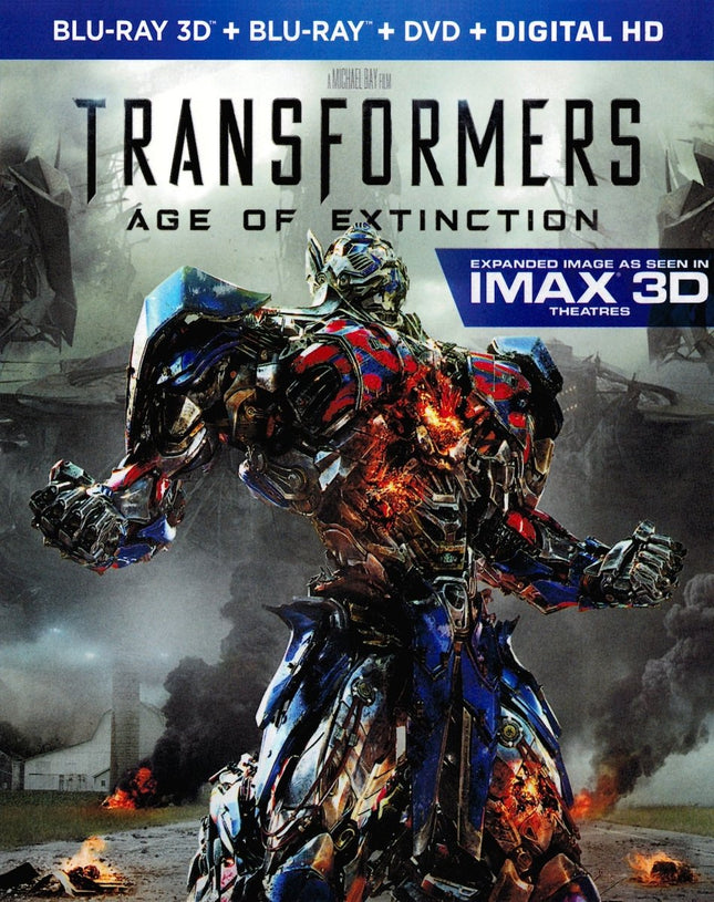 Transformers: Age Of Extinction (3D Blu-ray + Blu-ray + DVD + Digital HD) - New