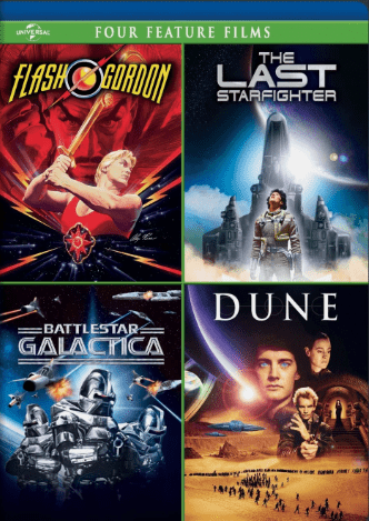 Four Feature Films: Flash Gordon / the Last Starfighter / Battlestar Galactica / Dune (2012) - Pre-Owned (DVD)