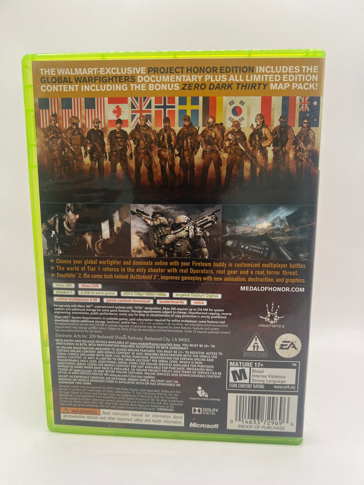 Medal of Honor Warfighter [Project Honor Edition] CL02 (CIB) Xbox 360