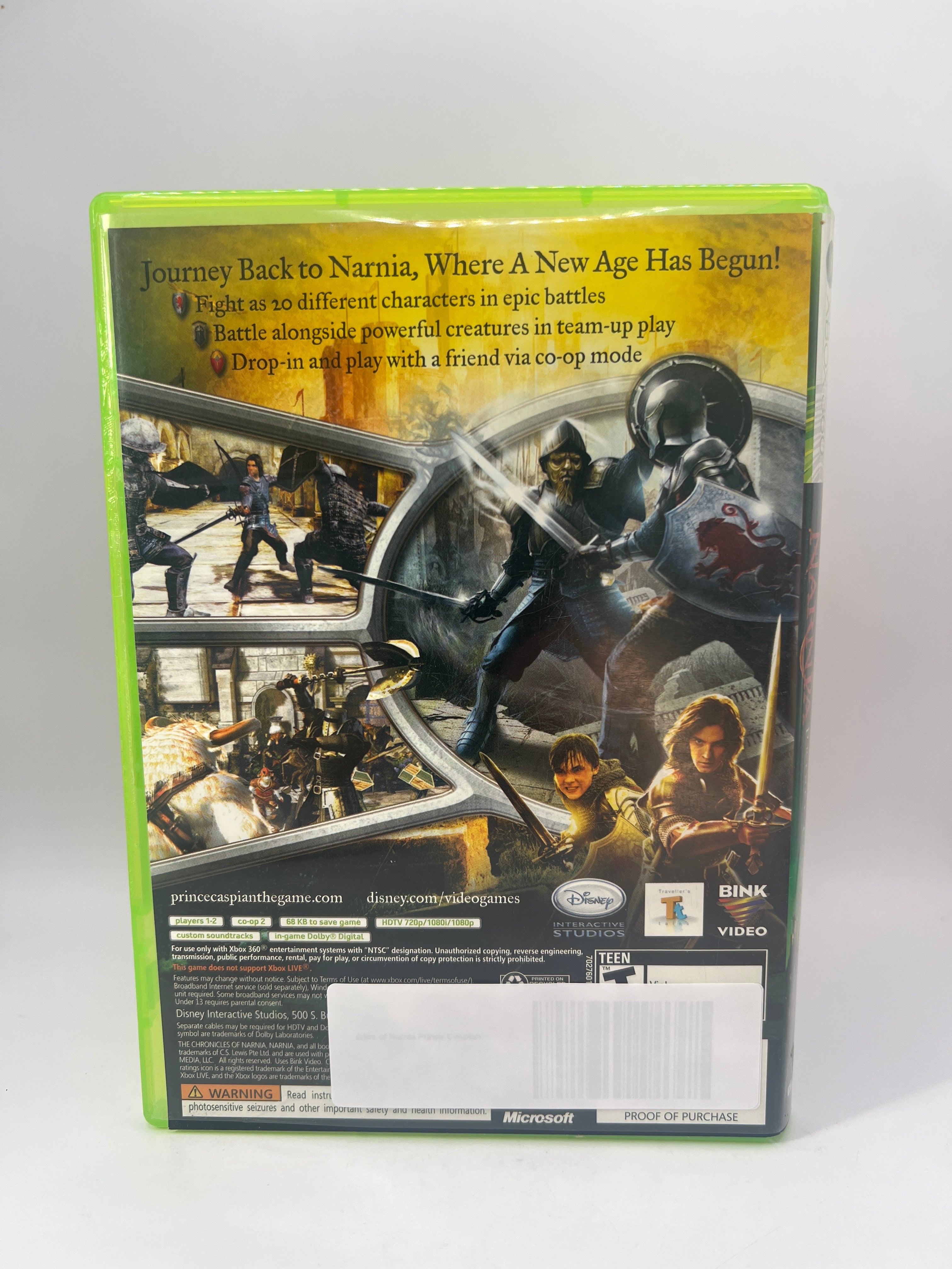 Chronicles of Narnia Prince Caspian CL01 (CIB) Xbox 360