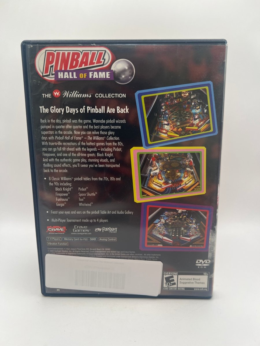 Pinball Hall of Fame: The Williams Collection CL01 (CIB) PlayStation 2