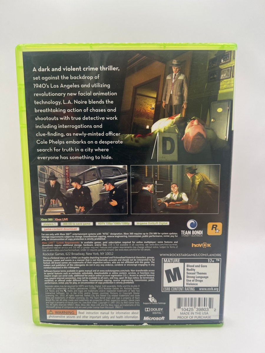 L.A. Noire CL03 (CIB) Xbox 360