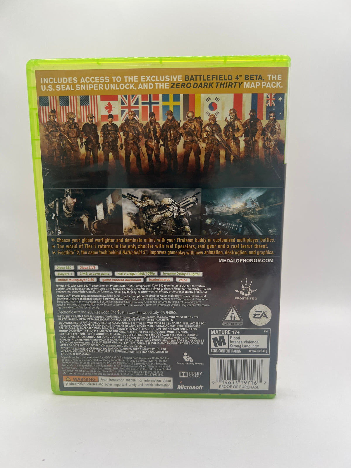 Medal of Honor Warfighter [Limited Edition] CL04 (CIB) Xbox 360