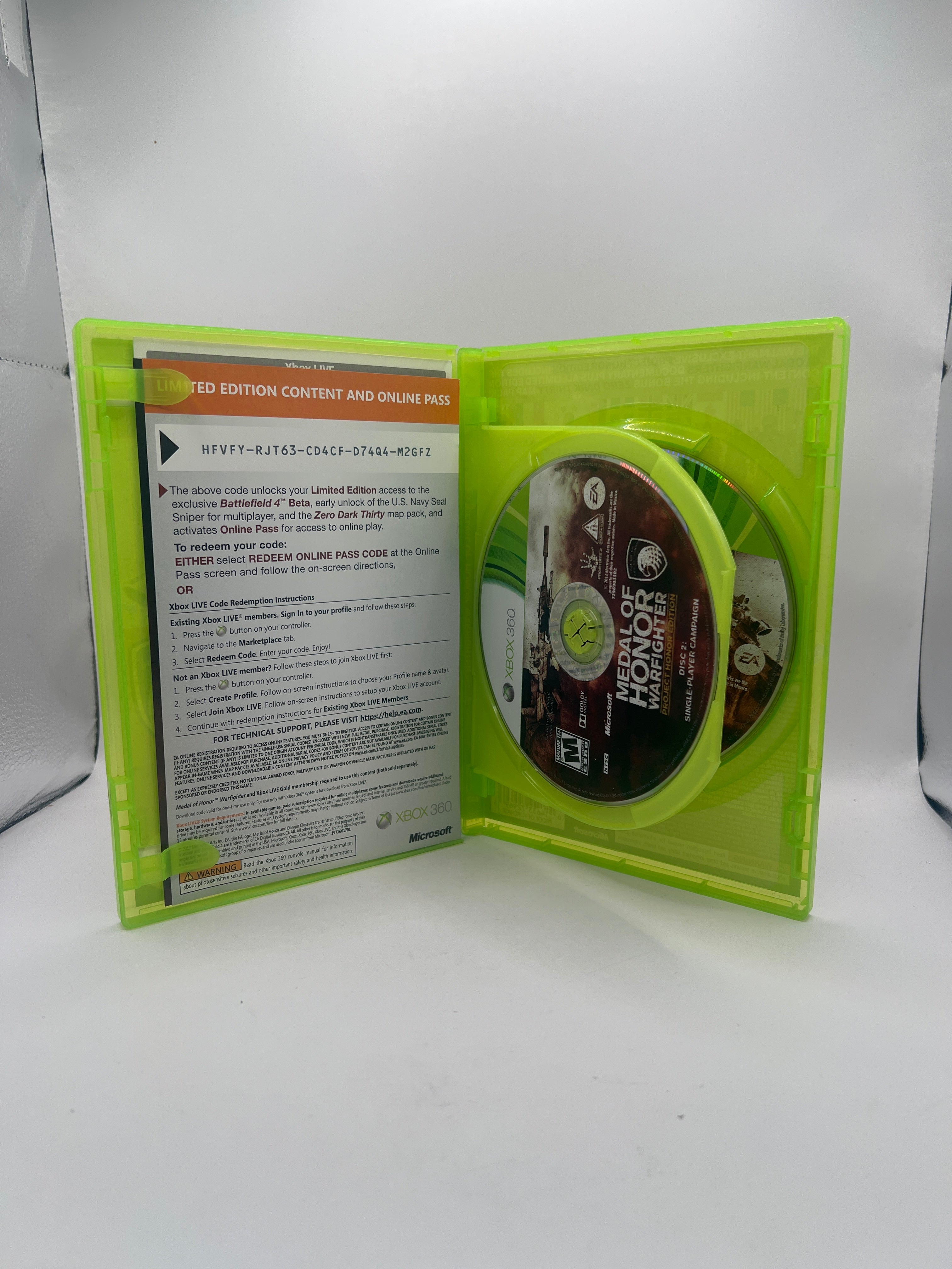 Medal of Honor Warfighter [Project Honor Edition] CL02 (CIB) Xbox 360