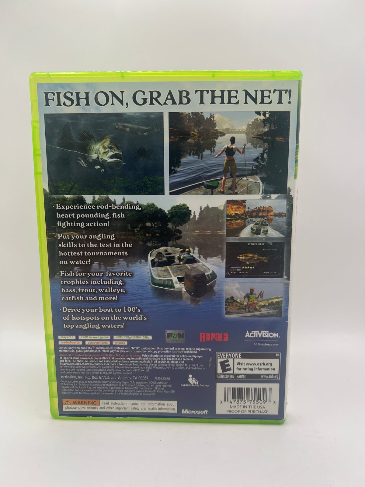 Rapala Fishing Frenzy 2009 CL01 (CIB) Xbox 360