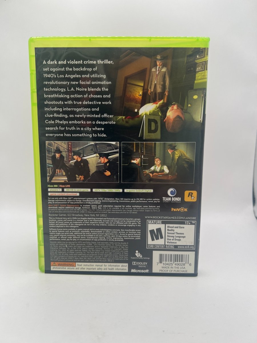 L.A. Noire CL05 (CIB) Xbox 360